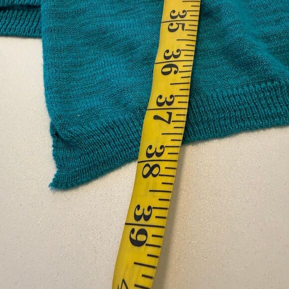 Melissa McCarthy Seven7 Cardigan Sweater Long Open Turquoise Size M NWT Casual - Picture 8 of 15